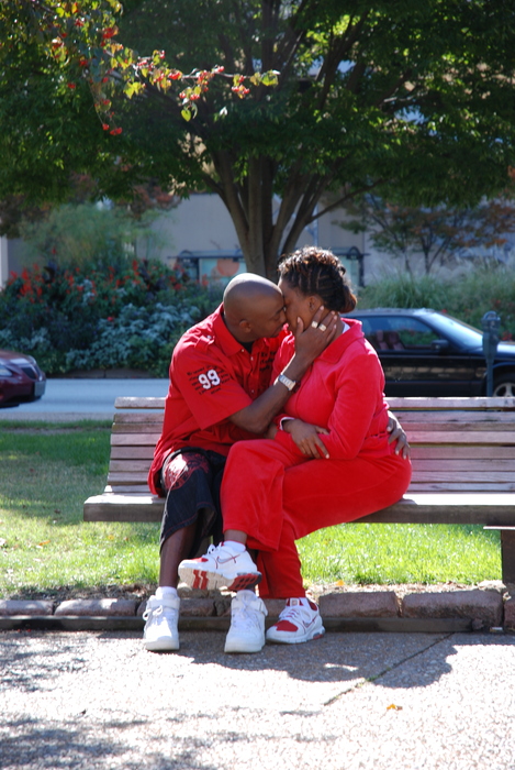 Couple in Team Colors