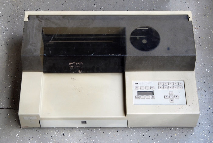 Plotter in original state