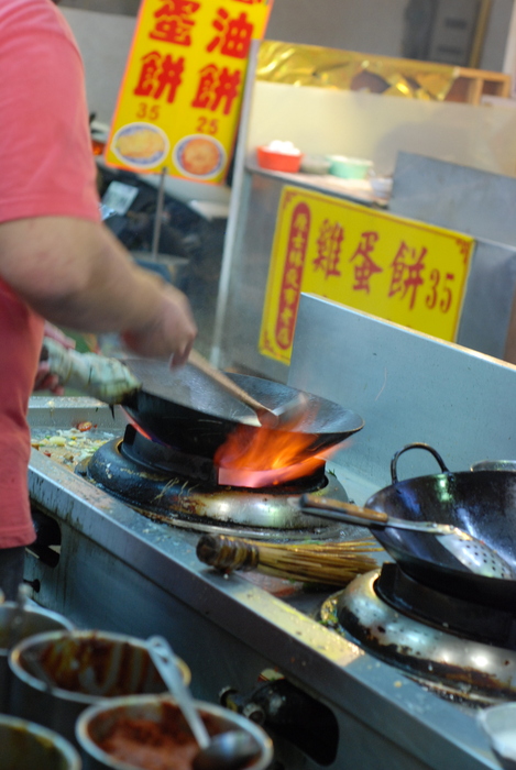 Cooking at the night market