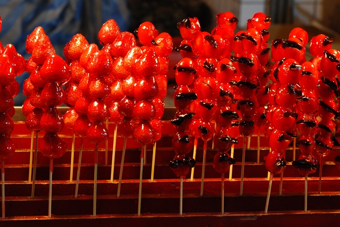 Strange snacks at the night market