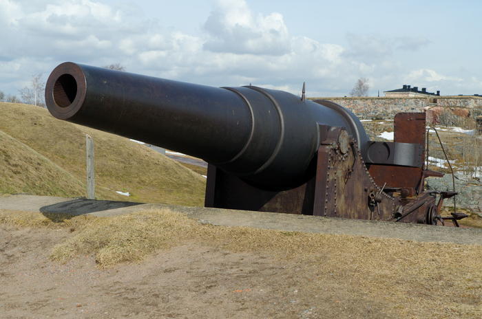 Russian cannon on Suomenlinna island