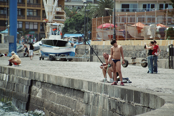 Father and Son Fishing