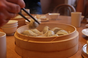 Dumpling eating