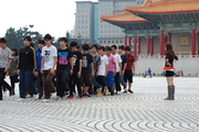 Students marching