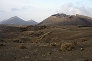 Vulcanic landscape in the Tinajo district
